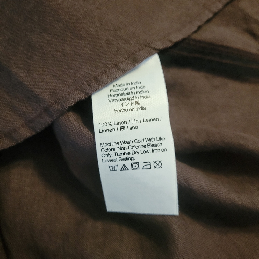 J. Crew Capitaine shirt in Baird McNutt Irish Linen - Deep Chocolate Brown - Picture 9 of 15